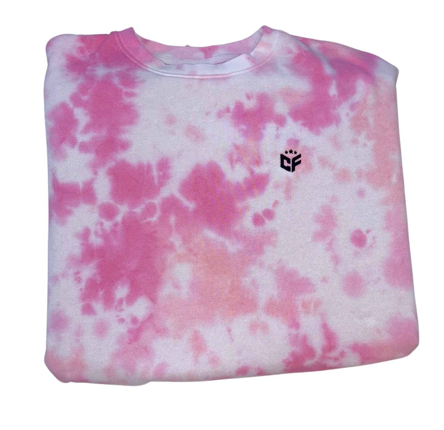 Sweet Sweatshirt Reverse Tie Dye : PINK